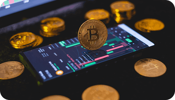 Bitcoin sur smartphone Immediate Growth trading app